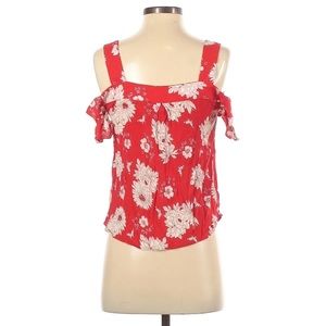 Skies Are Blue Cold Shoulder Blouse